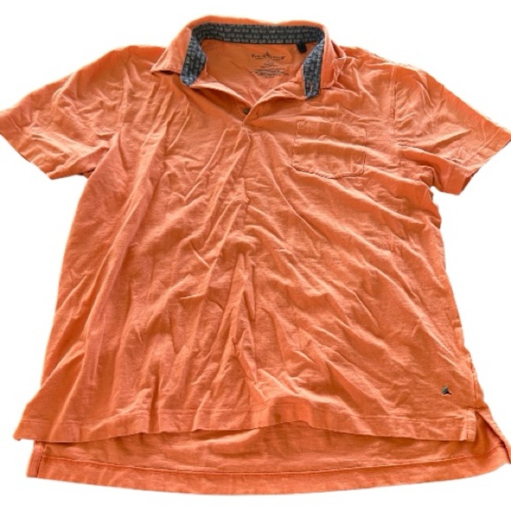 Tailor Vintage Orange short sleeve polo shirt